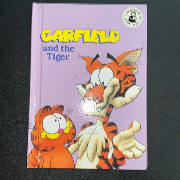 VINTAGE Garfield and the Tiger Hardcover Golden Easy Reader - Picture 1 of 4